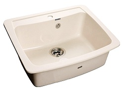 Granfest  Мойка кухонная Standart GF-S605 Белый – фотография-1